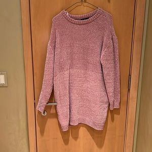 Light pink sweater dress